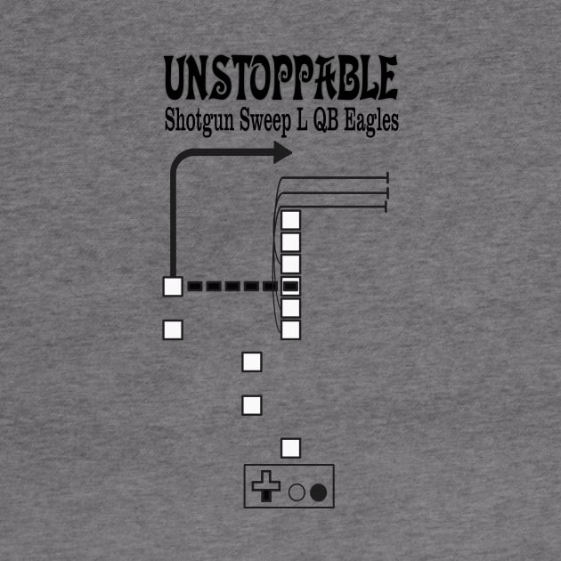 Unstoppable Tecmo Super Bowl Play shotgun sweep left QB Eagles by Retro Sports